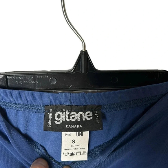 NWT 🇨🇦 blue cropped pullover pants ,size slits with button accents  . Vtg? - Picture 5 of 6